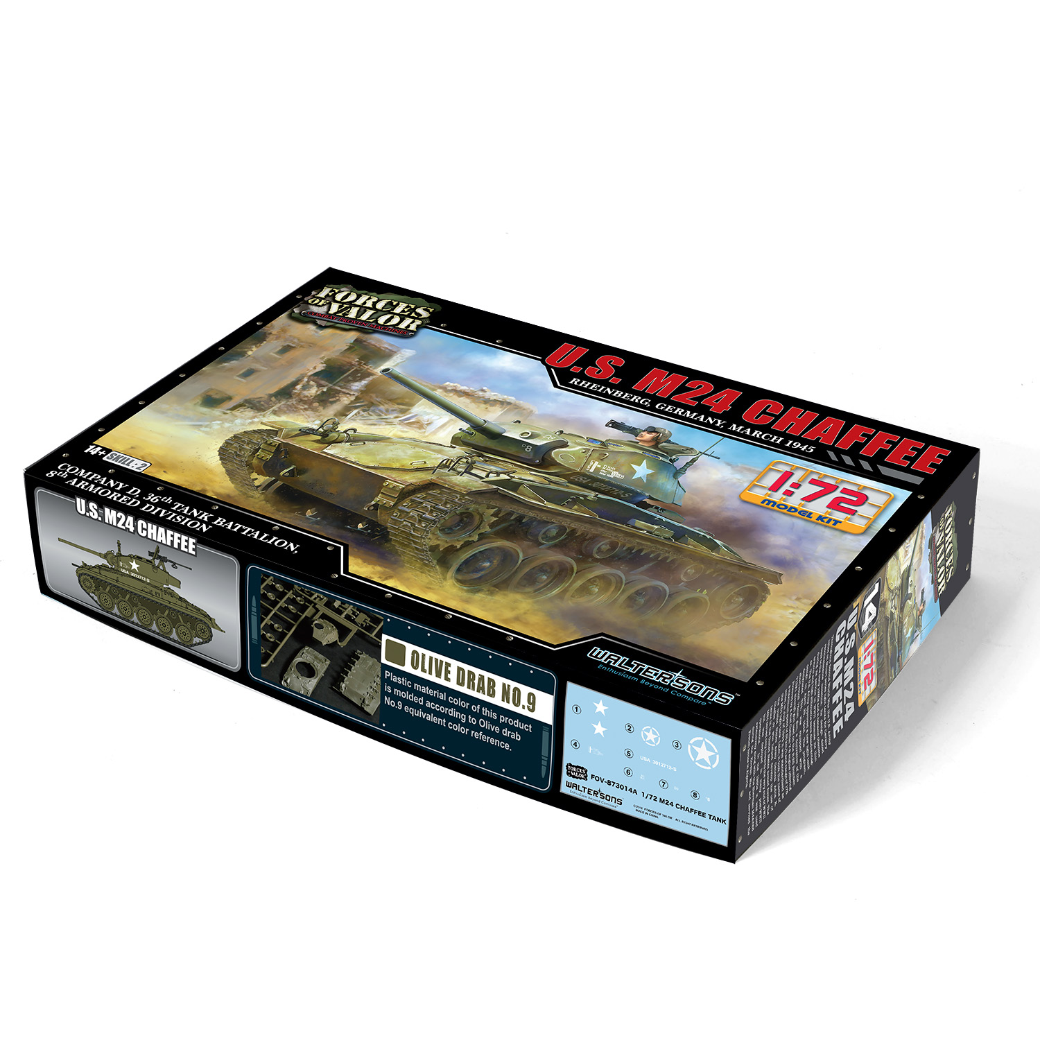 FOV-873014A 美国轻型坦克 M24 "霞飞" - FOV版