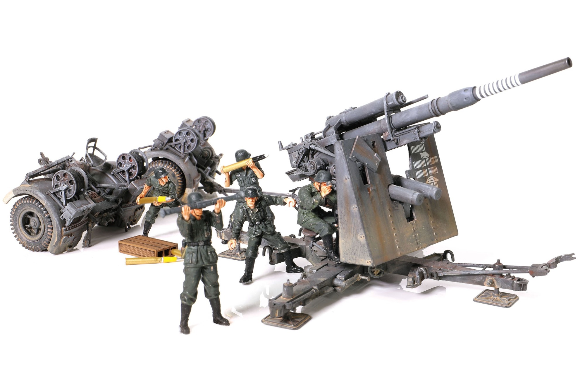 德军88毫米高射炮，Flak 36型基座配Flak 36型分段式炮管