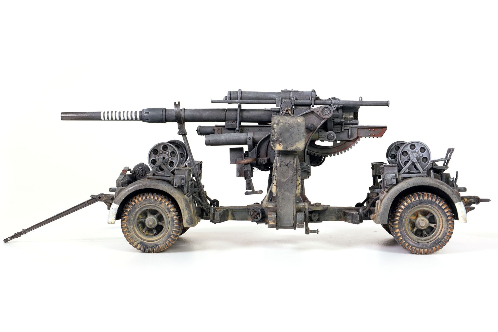 德军88毫米高射炮，Flak 36型基座配Flak 36型分段式炮管