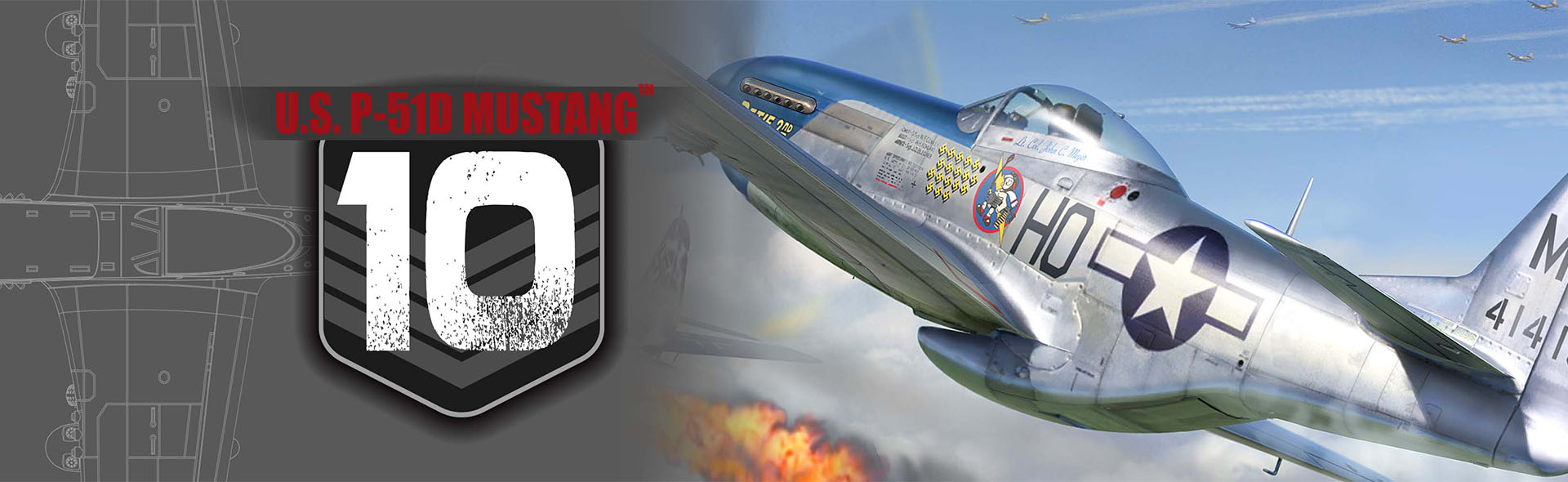 美國P-51D野馬 戰鬥機 - FOV版