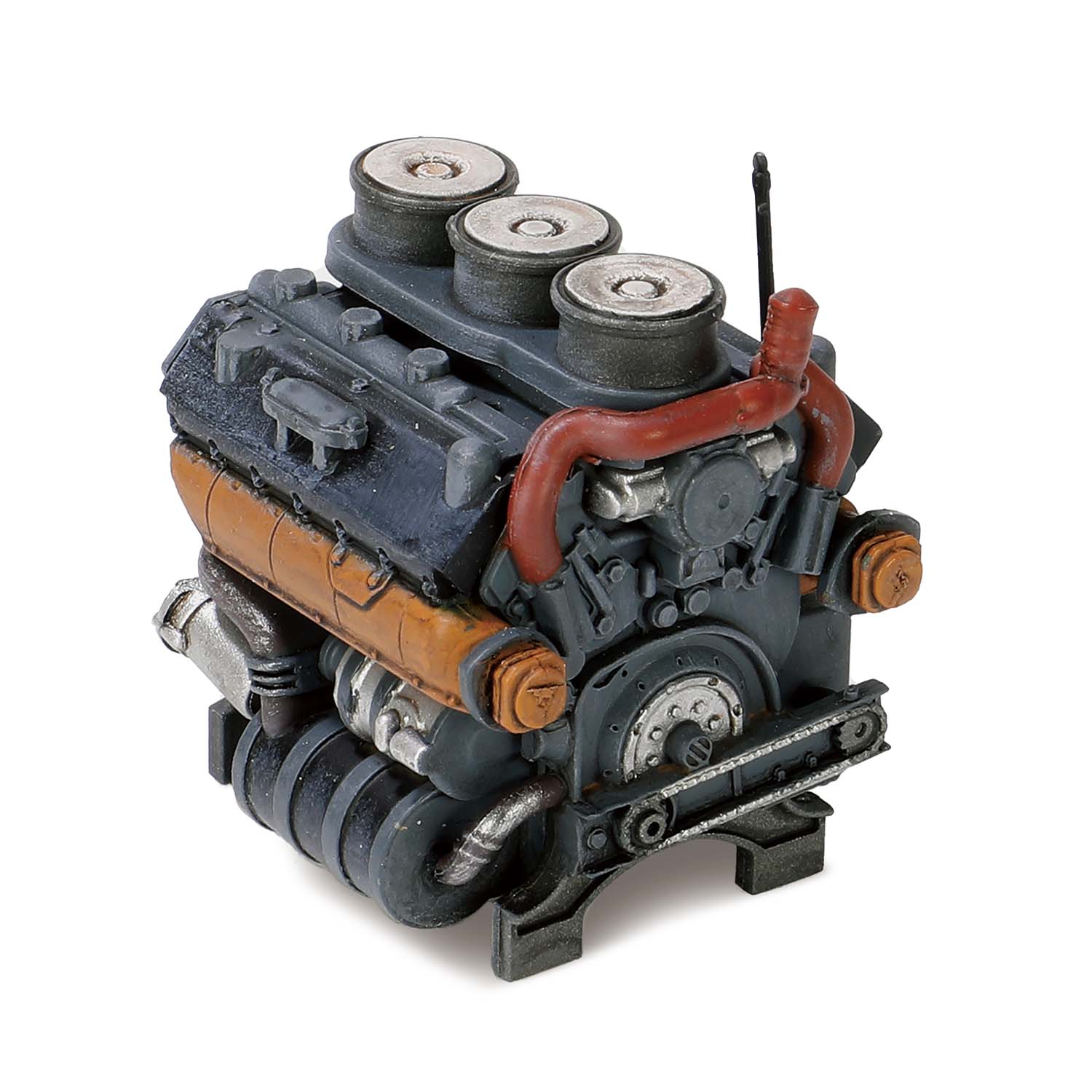 迈巴赫HL-210 P45发动机及散热器细节