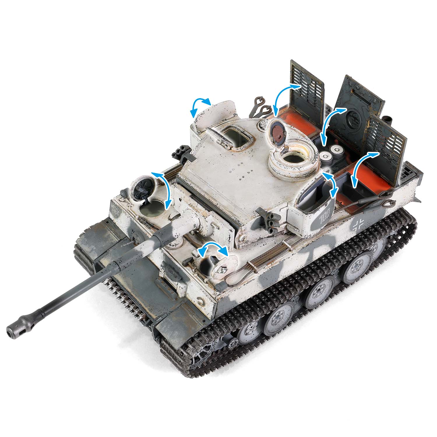 多个可活动仓盖