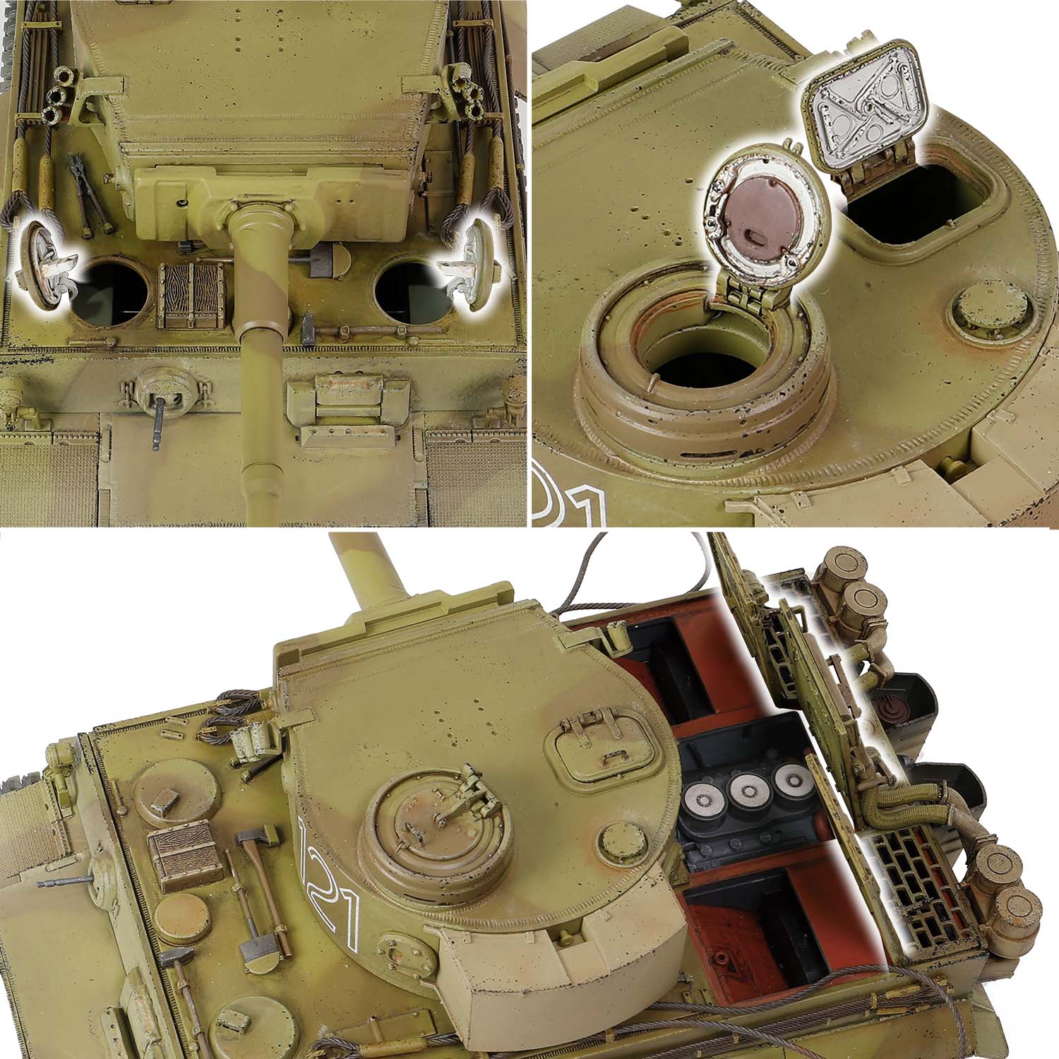 多个可活动仓盖