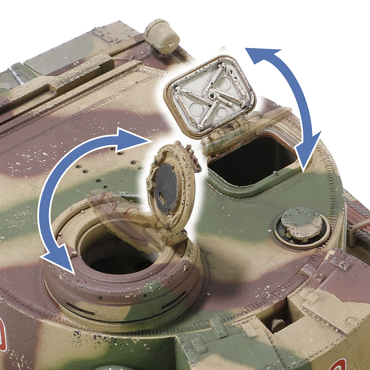 多个可活动仓盖