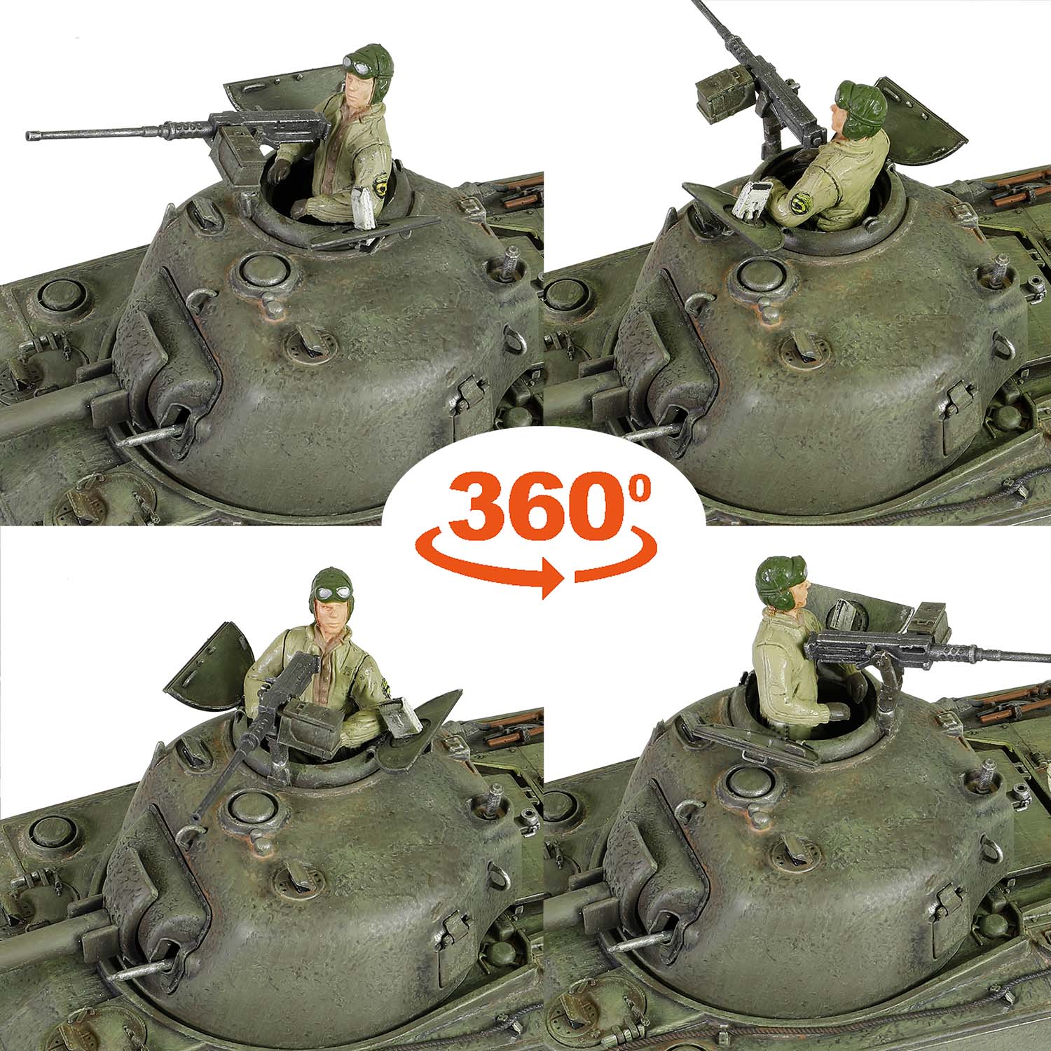 活动式炮塔顶盖。