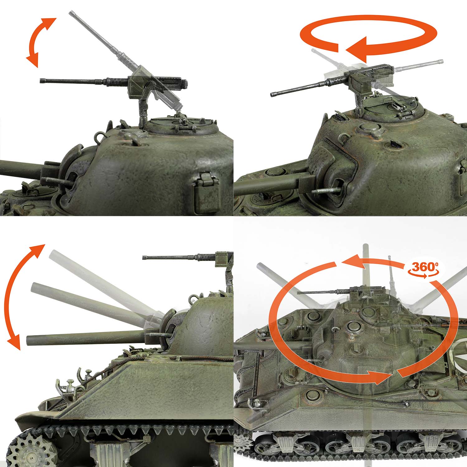 活动式炮塔顶盖。