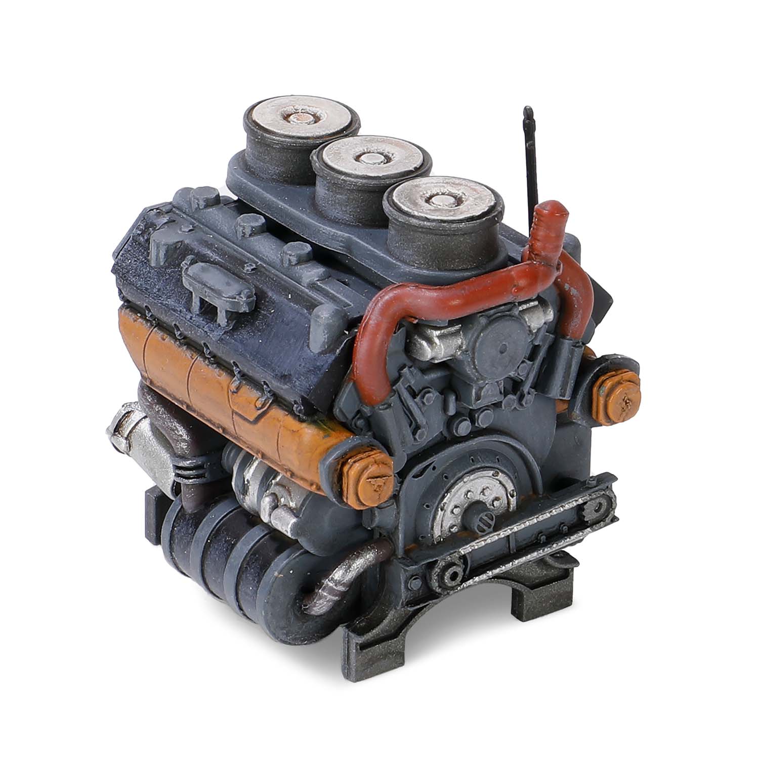 迈巴赫HL-210 P45发动机及散热器细节