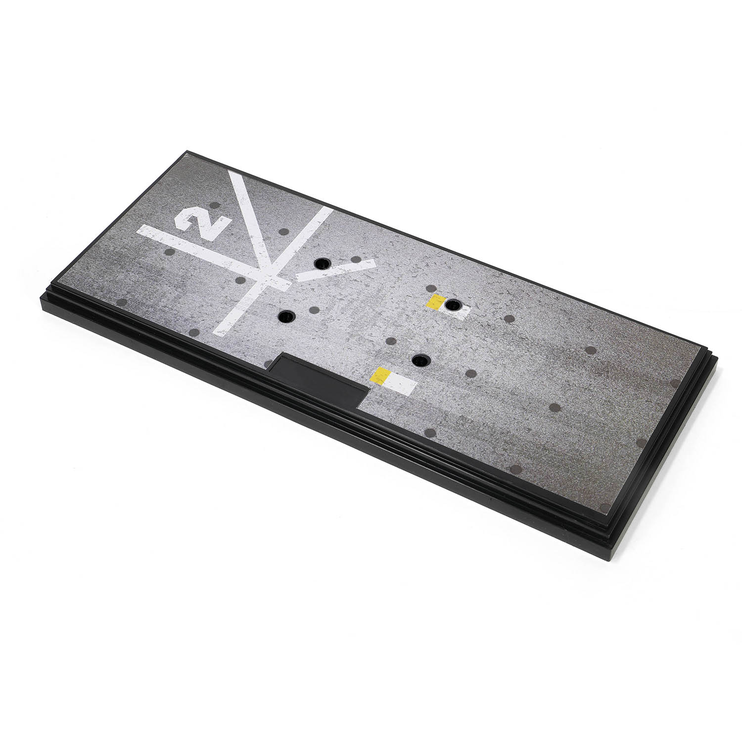 展示底座图案按真实停机坪描绘